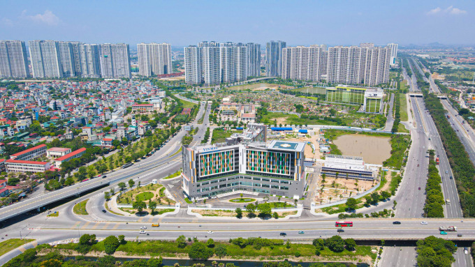Dự án Vinhomes Smart City tại Tây Hà Nội sở hữu hạ tầng đồng bộ. Ảnh: Vinhomes
